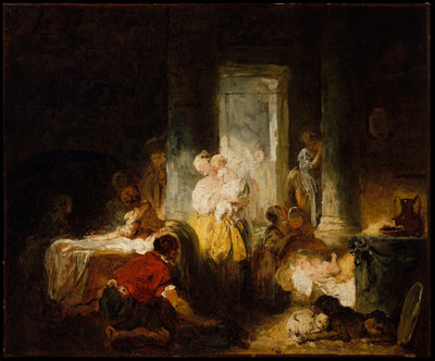 La mère heureuse - Jean-Honoré Fragonard - Alpha Reproduction