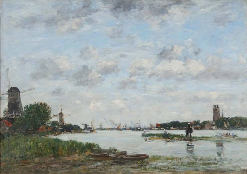 Meuse Dordrecht - Eugène Boudin