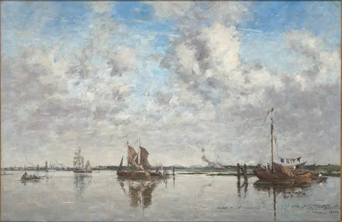 Meuse Rotterdamissa - Eugène Boudin