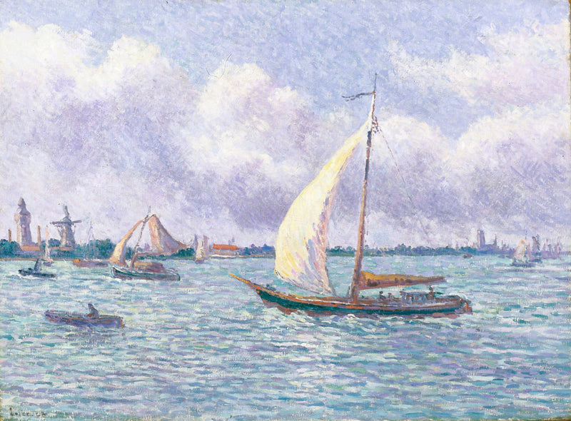 La Meuse lähellä Dordrechtia - Maximilien Luce