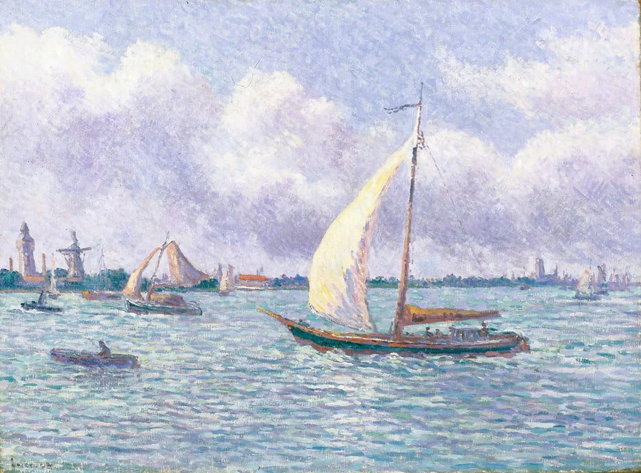 La Meuse lähellä Dordrechtia - Maximilien Luce