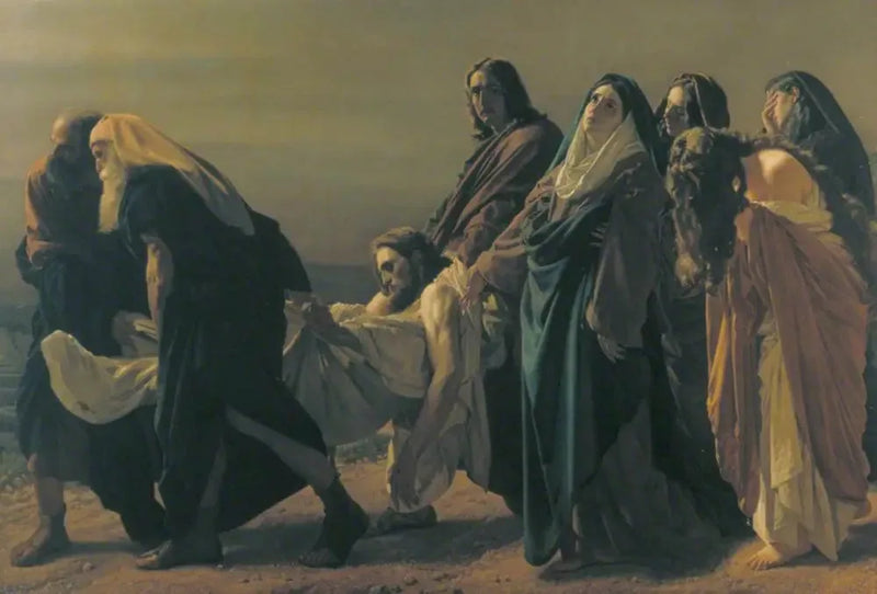 Hautaamiseen laskeminen - Antonio Ciseri