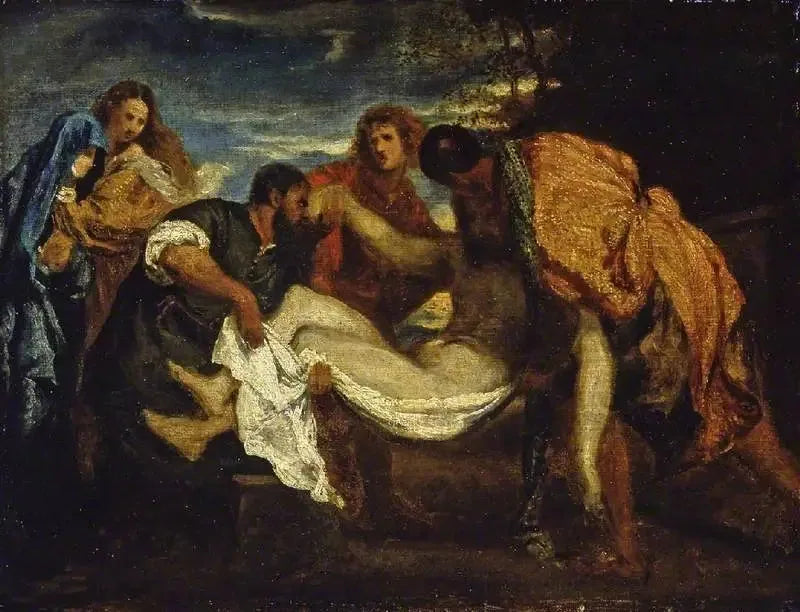 La Mise au tombeau, d'après Titien - Henri Fantin-Latour
