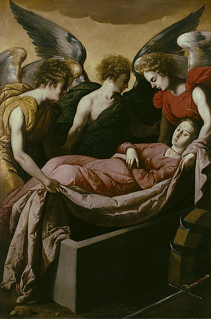 Pyhä Katariinan Aleksandralaisen hautaaminen - Francisco de Zurbarán