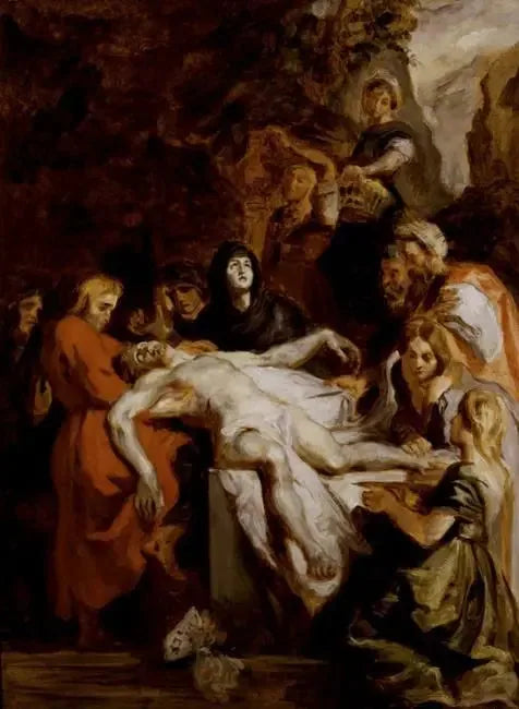 Hautaaminen - Eugène Delacroix