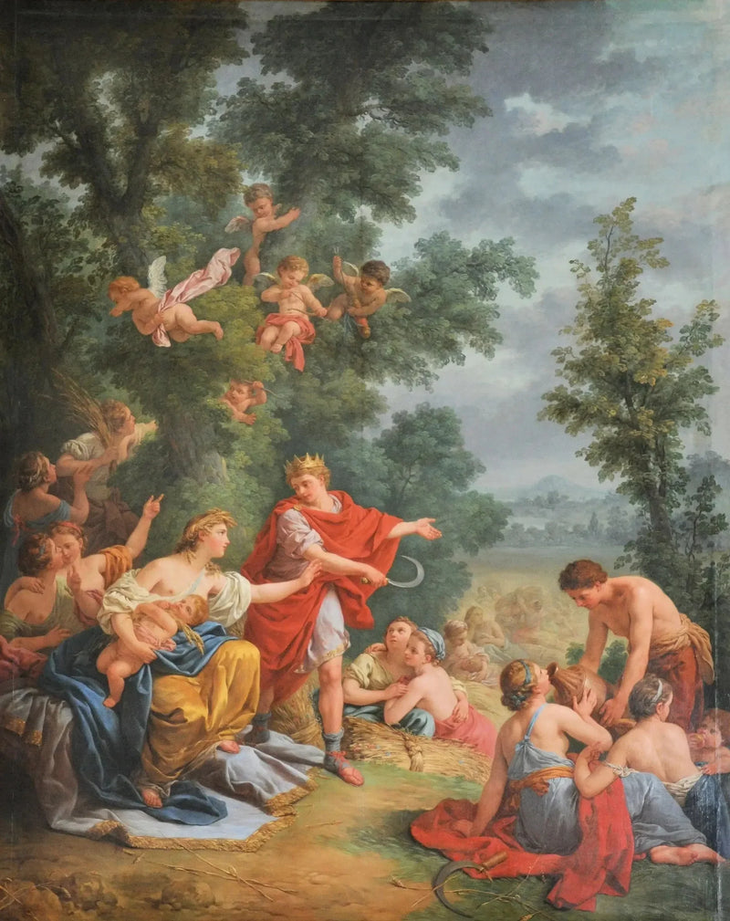 Sadonkorjuu, tai Cérès ja Triptolémé - Louis Jean François Lagrenée