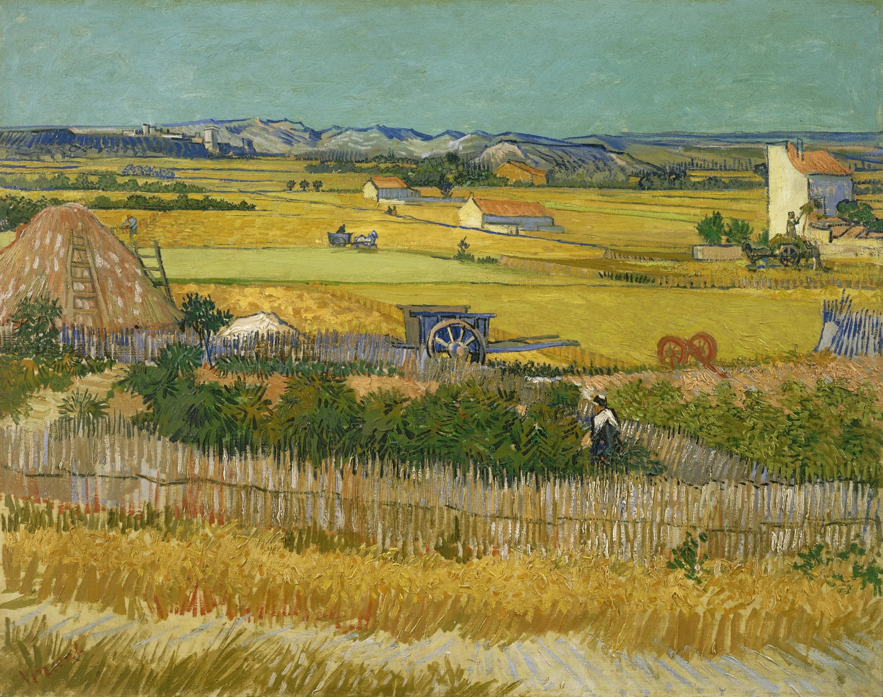 La Moisson - Vincent van Gogh image 1 reproduction artisanale de tableau