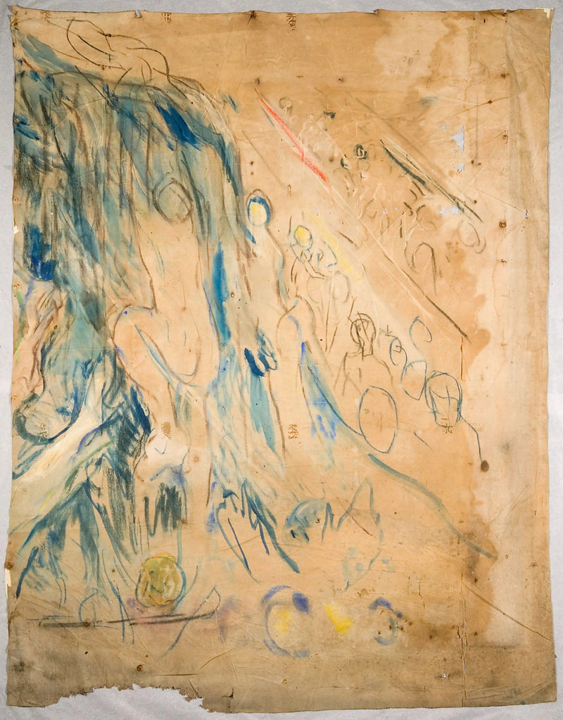Inhimillinen vuori: oikea yläosa - Edvard Munch