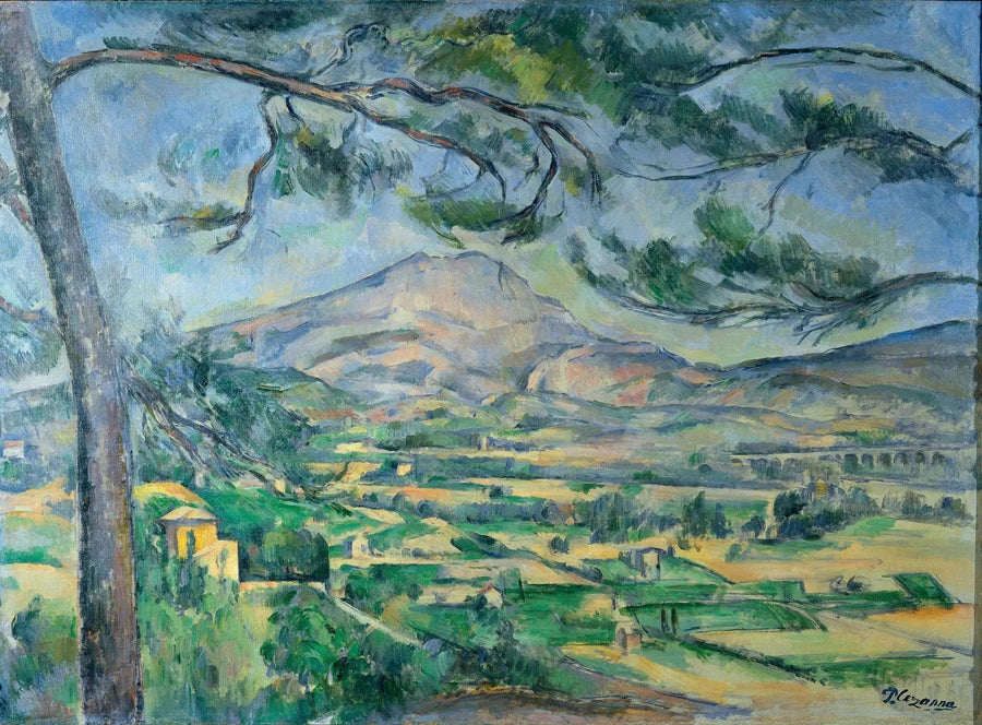 Pyhä-Victoire-vuori suuren männyn kanssa - Paul Cézanne