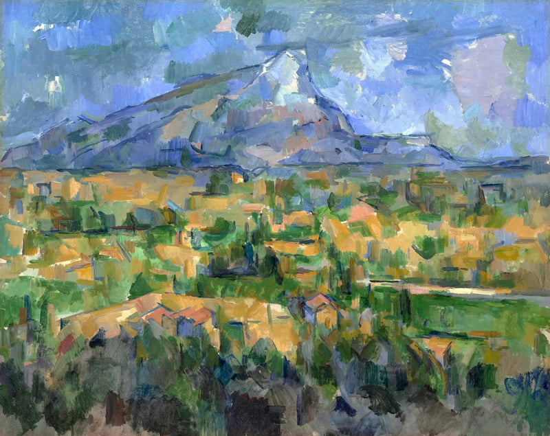 Pyhän Viktorian vuori Lauvesin näkymästä - Paul Cézanne