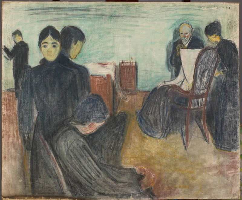 Kuolema sairaan huoneessa - Edvard Munch