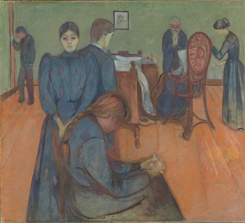 Kuolema sairaan huoneessa - Edvard Munch