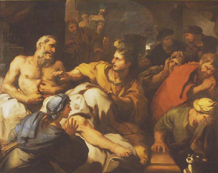 Caton kuolema - Luca Giordano