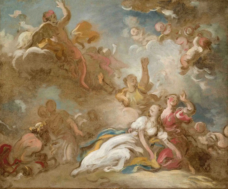 Kleopatran kuolema - Jean-Honoré Fragonard