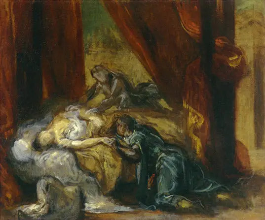 Desdémonen kuolema - Eugène Delacroix