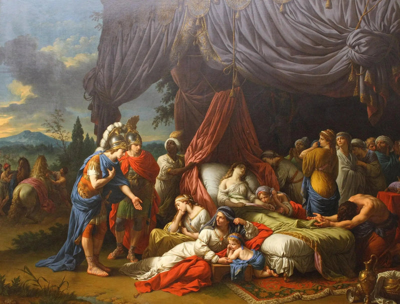 Dariuksen vaimon kuolema - Louis Jean François Lagrenée