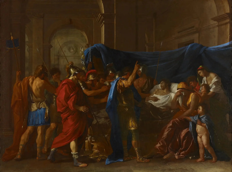 Germanicuksen kuolema - Nicolas Poussin