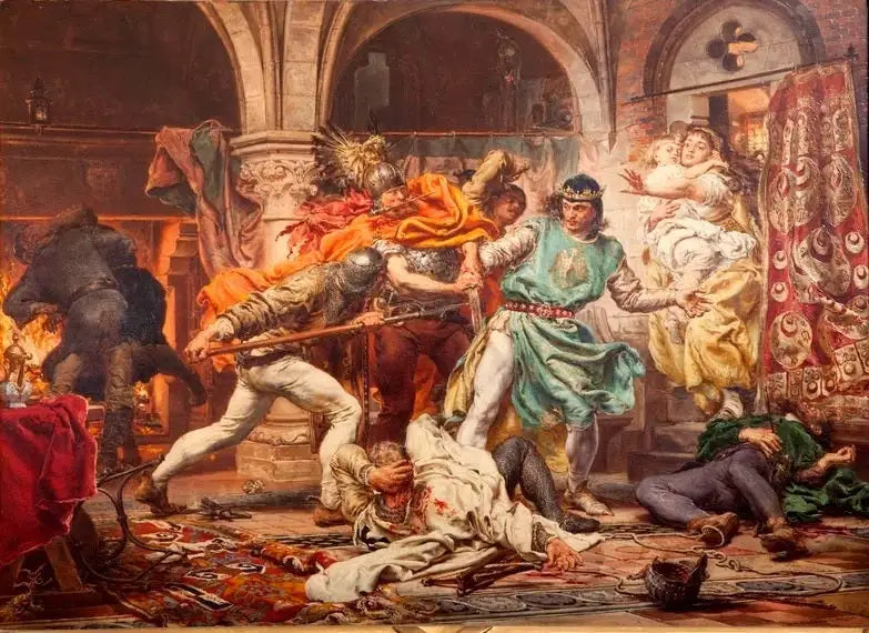 Przemysl II:n kuolema - Jan Matejko
