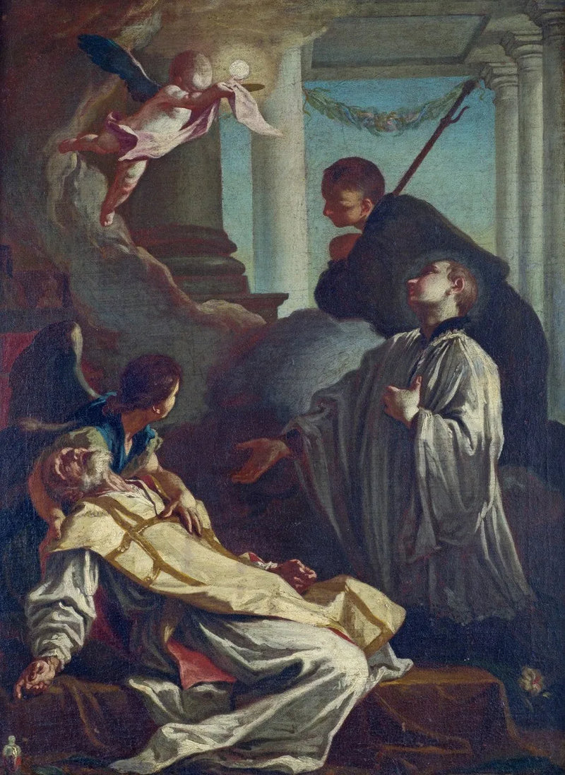 Pyhän André Avellinon kuolema - Giovanni Battista Piazzetta