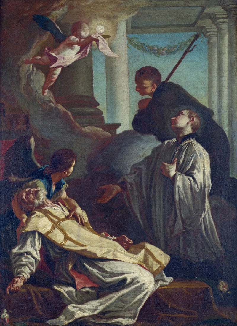Pyhän André Avellinon kuolema - Giovanni Battista Piazzetta