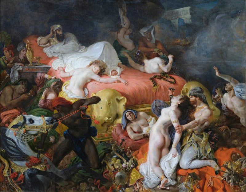 Sardanapalen kuolema - Eugène Delacroix