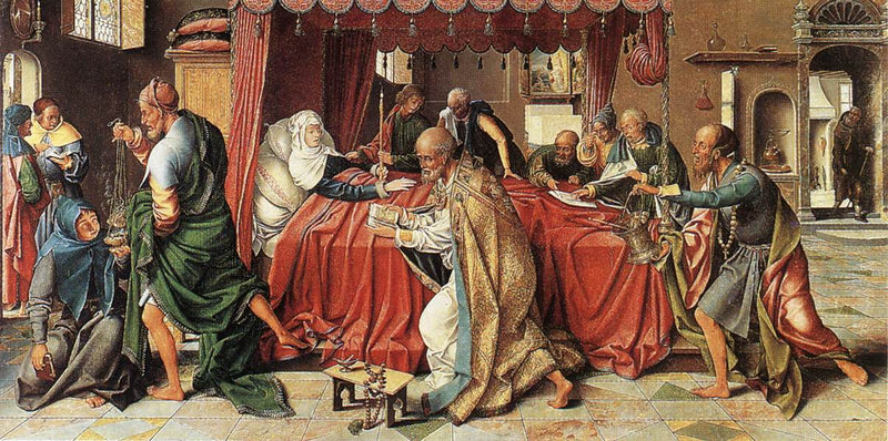 Neitsyt Marian kuolema - Joos van Cleve