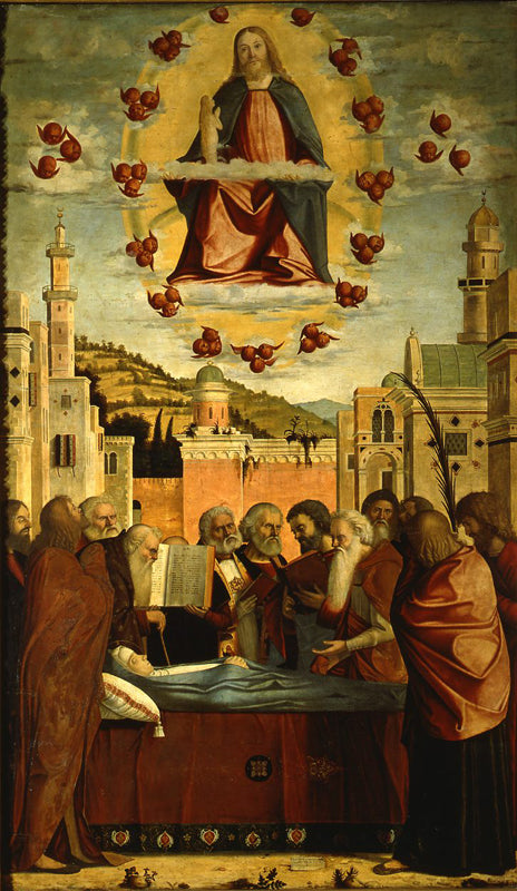 Neitsyt Marian kuolema Carpaccion teoksessa - Vittore Carpaccio