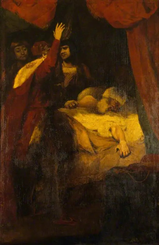 Kardinaali Beaufortin kuolema (1377-1447) (ote William Shakespearen Henri VI:sta, osa II, näytös III, kohtaus III) - Joshua Reynolds