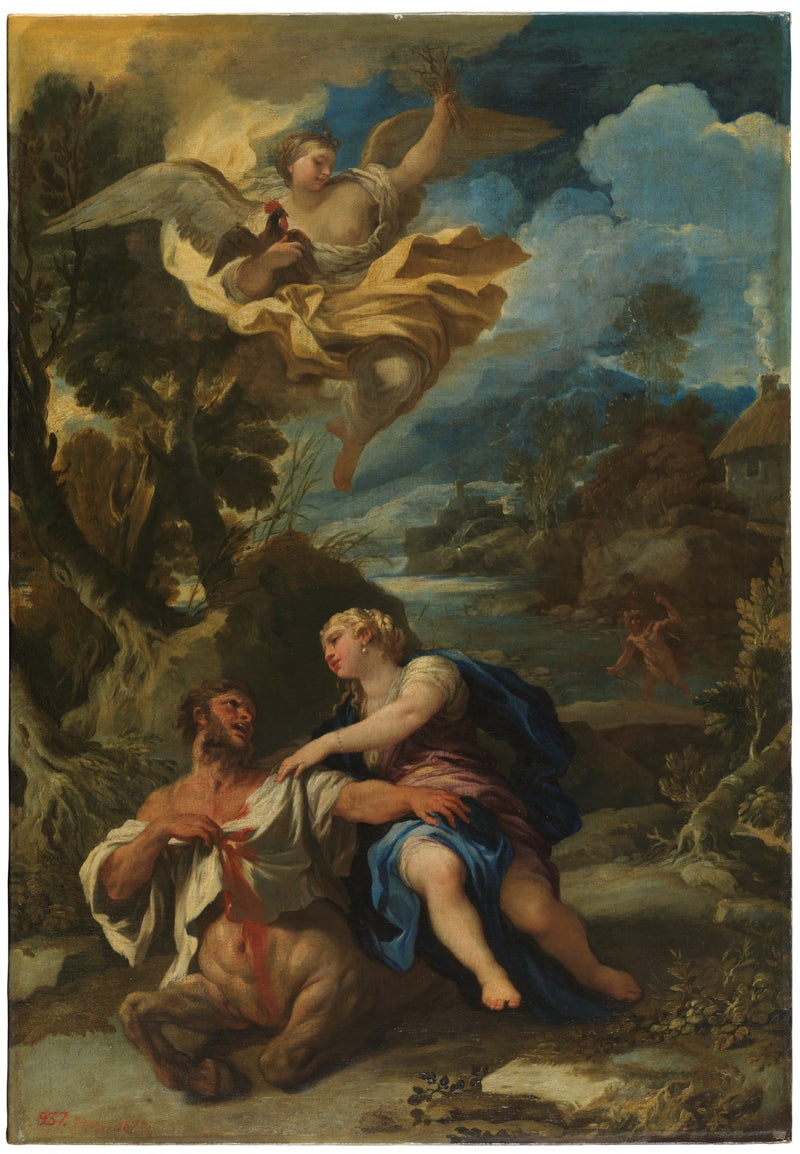 Centaurin Nessuksen kuolema - Luca Giordano