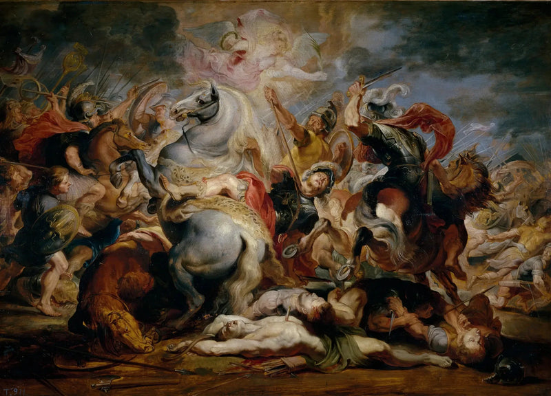 Konsuli Deciuksen kuolema - Peter Paul Rubens