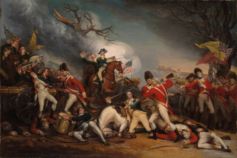 General Mercer'in kuolema Princetonin taistelussa, 3. tammikuuta 1777 - John Trumbull