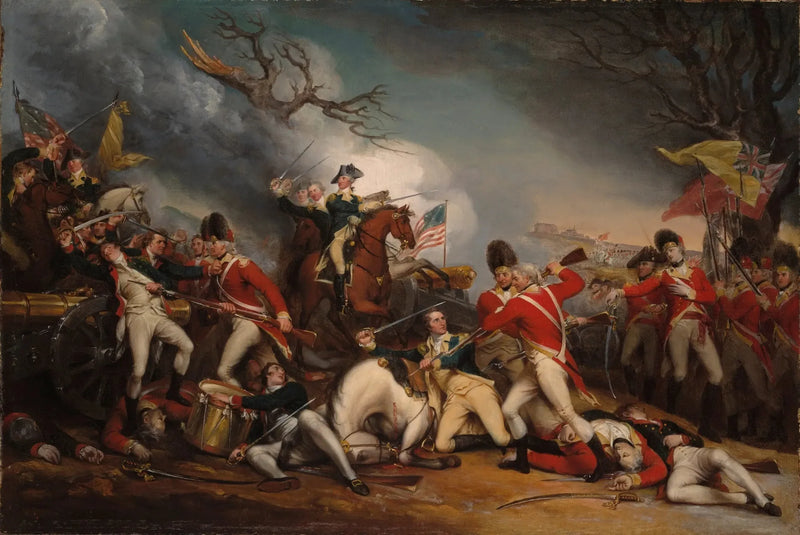 General Mercer'in kuolema Princetonin taistelussa, 3. tammikuuta 1777 - John Trumbull
