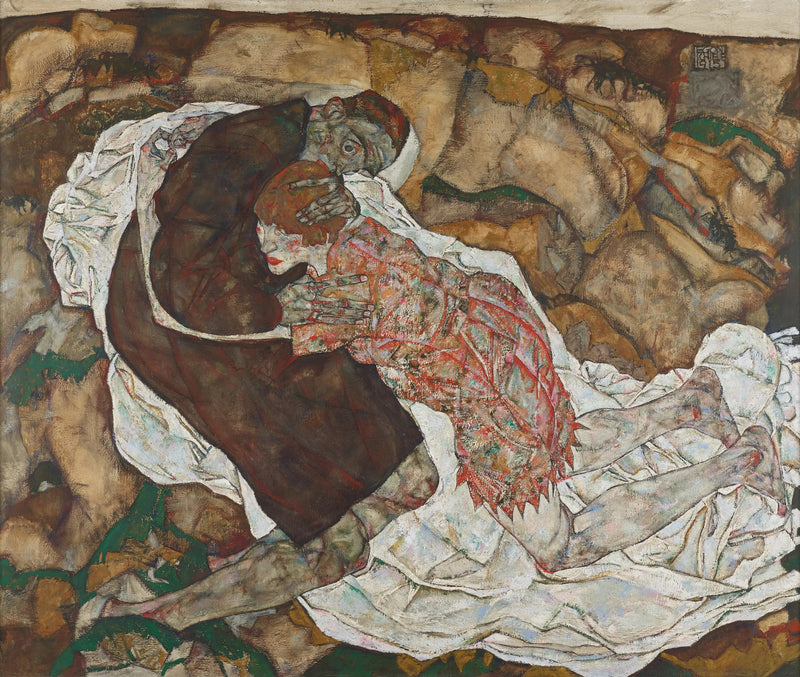 Kuolema ja nuori tyttö - Egon Schiele