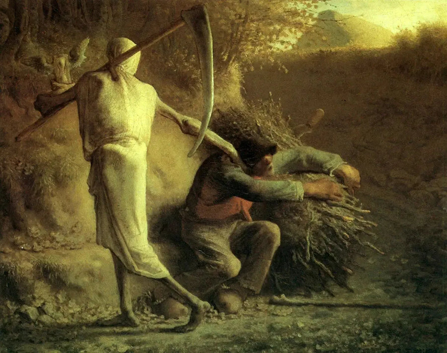 Kuolema ja kirvesmies - Jean-François Millet
