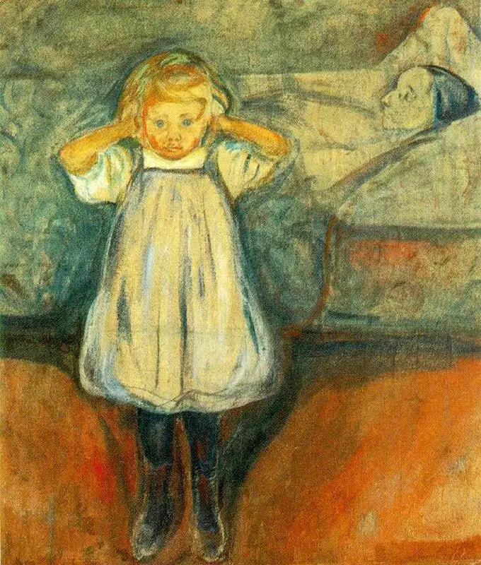 Kuolema ja Lapsi - Edvard Munch