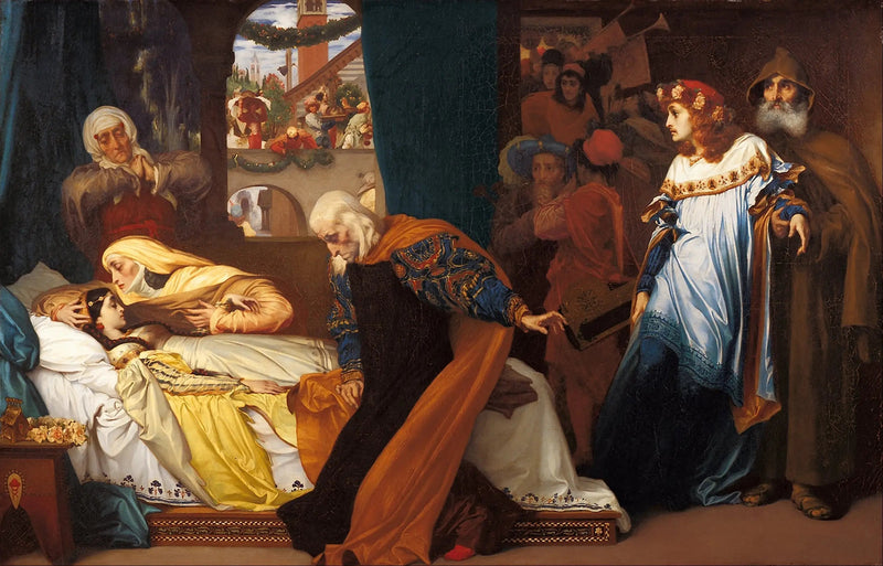 Juliette'n simuloitu kuolema - Frederic Leighton