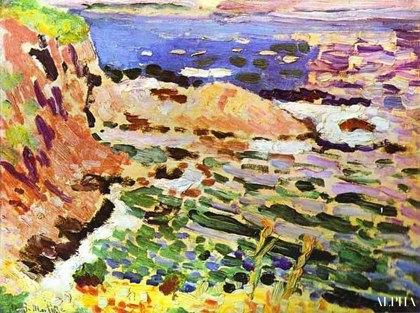 La Moulade - Matisse - Korkealaatuiset taulujen ja maalauksien reproduktiot