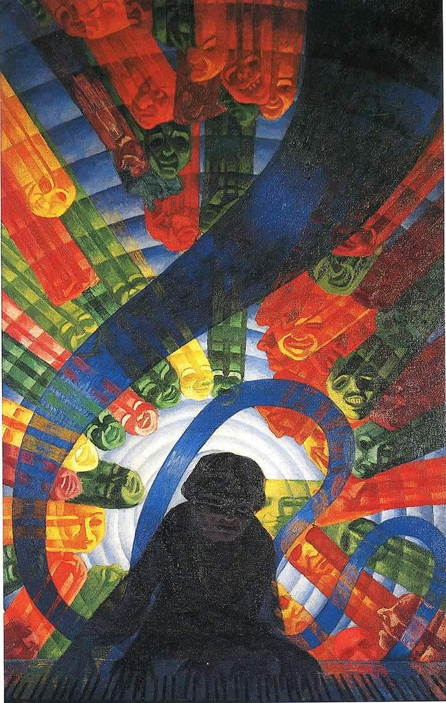 La musique - Luigi Russolo image 1 copie de tableau peinte à la main