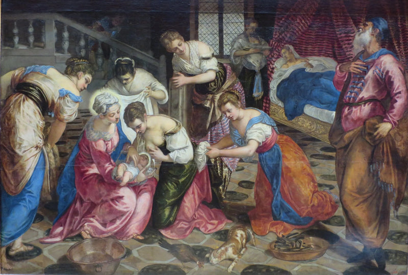 Jean Baptisteen syntymä - Jacopo Tintoretto