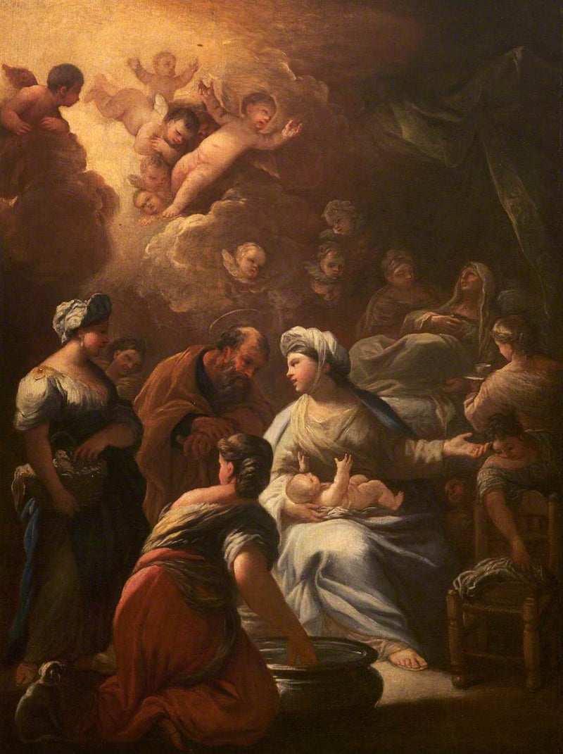 Neitsyt Marian syntymä - Luca Giordano
