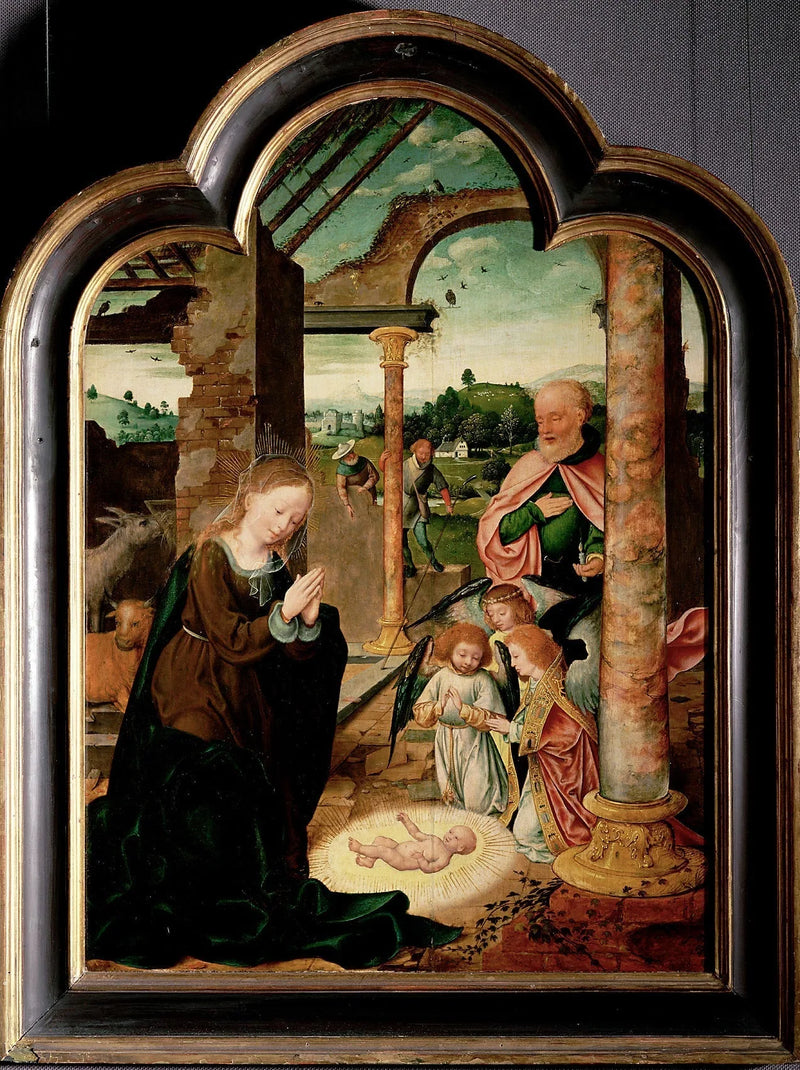 Kristuksen syntymä - Joos van Cleve