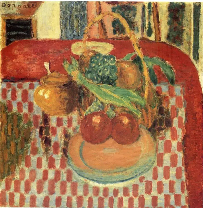 Ruudullinen pöytäliina - Pierre Bonnard