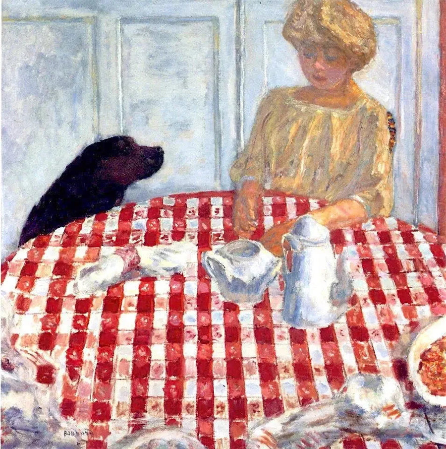 Ruudullinen pöytäliina - Pierre Bonnard