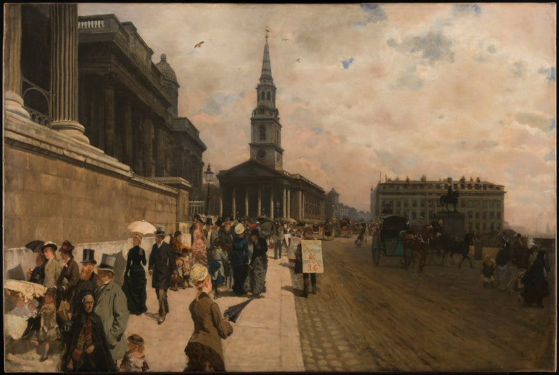 National Gallery ja Saint Martinin kirkko (Lontoo) - Giuseppe De Nittis