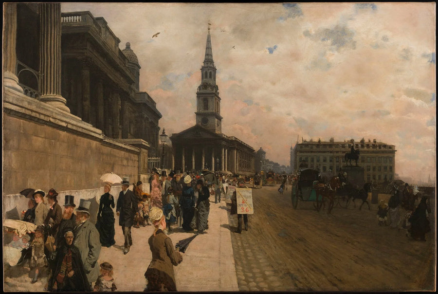 National Gallery ja Saint Martinin kirkko (Lontoo) - Giuseppe De Nittis