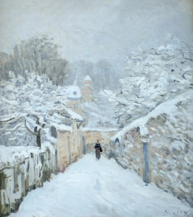 Lumi Louveciennesissä - Alfred Sisley