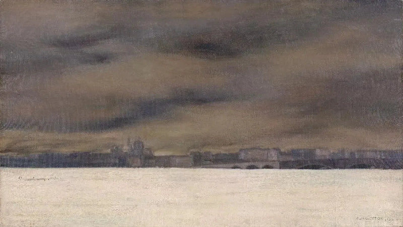 La Néva jäätynyt - Félix Vallotton