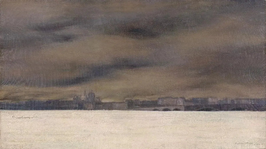 La Néva jäätynyt - Félix Vallotton