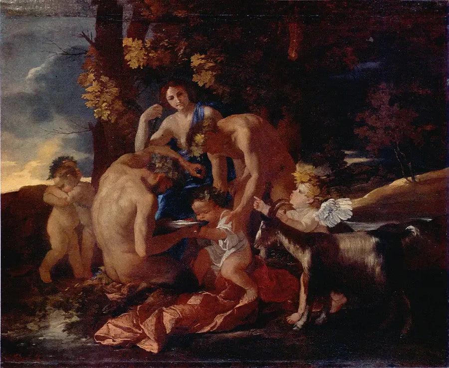 Bacchuksen ravinto - Nicolas Poussin