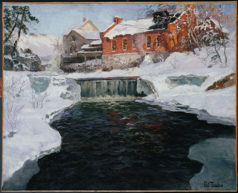 Lillehammerin uusi tehdas - Frits Thaulow